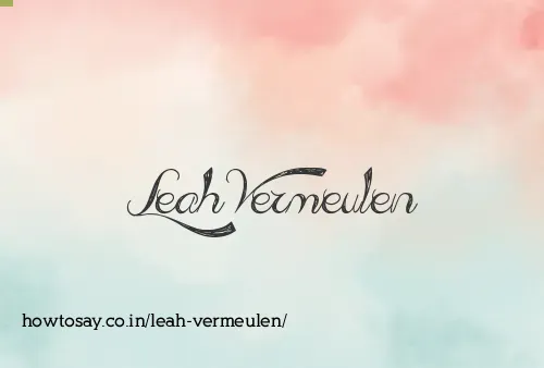 Leah Vermeulen
