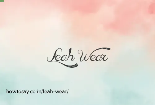 Leah Wear