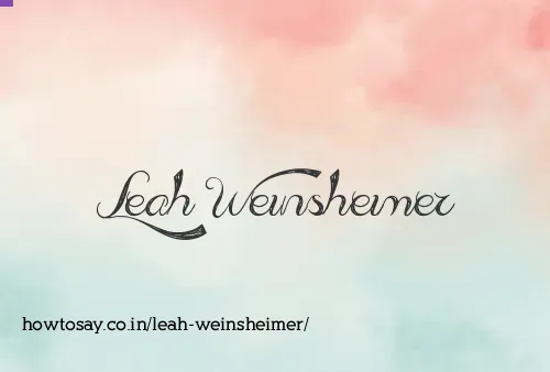 Leah Weinsheimer