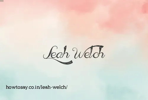 Leah Welch