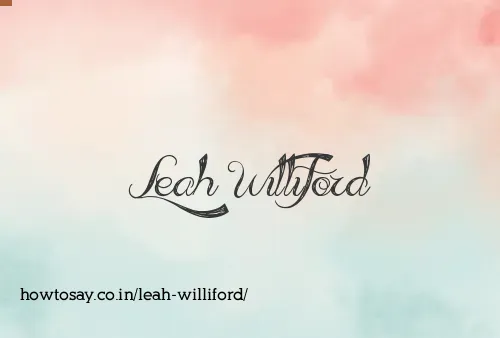 Leah Williford