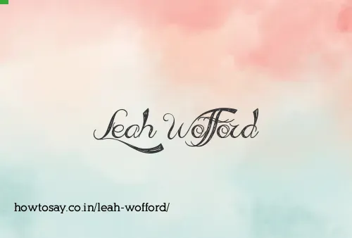 Leah Wofford