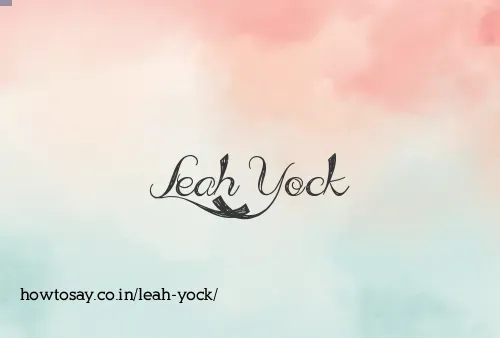 Leah Yock