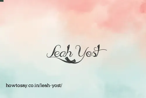 Leah Yost