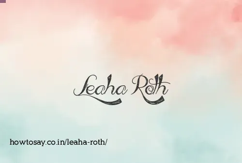 Leaha Roth