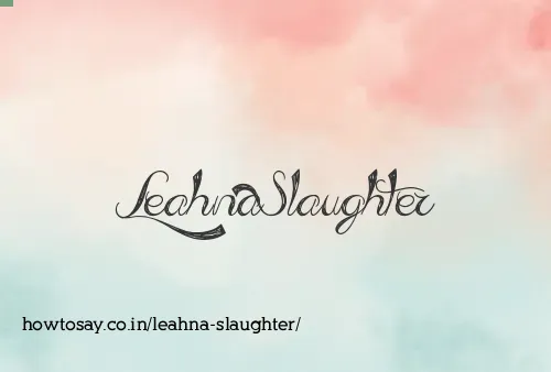 Leahna Slaughter