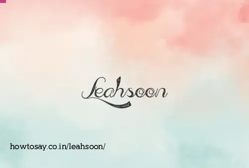 Leahsoon