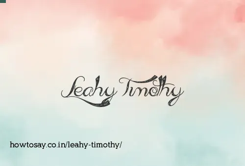 Leahy Timothy
