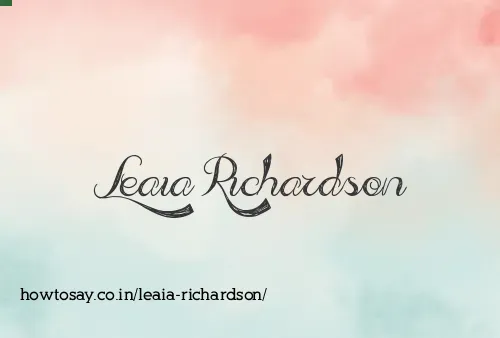 Leaia Richardson