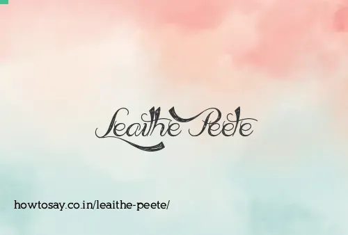 Leaithe Peete