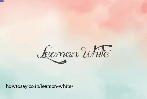 Leamon White