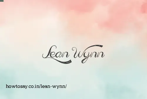 Lean Wynn