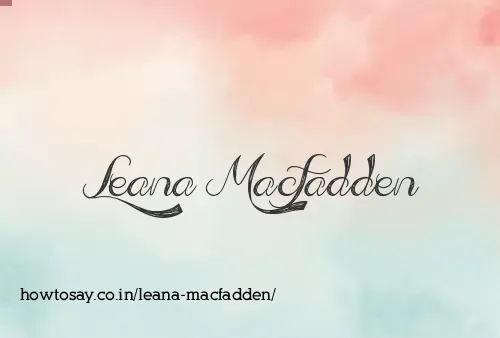 Leana Macfadden