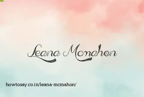 Leana Mcmahon