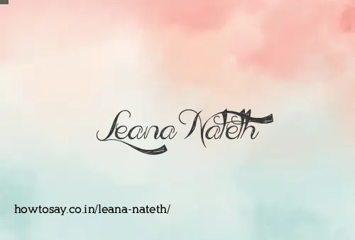 Leana Nateth
