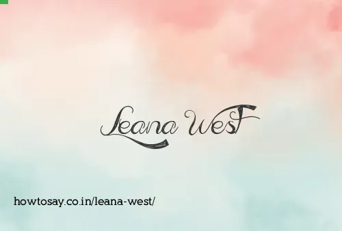 Leana West