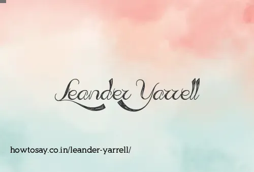 Leander Yarrell