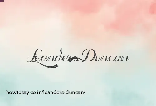 Leanders Duncan