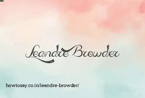 Leandre Browder