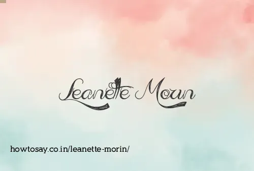 Leanette Morin