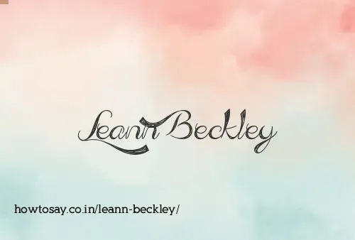 Leann Beckley