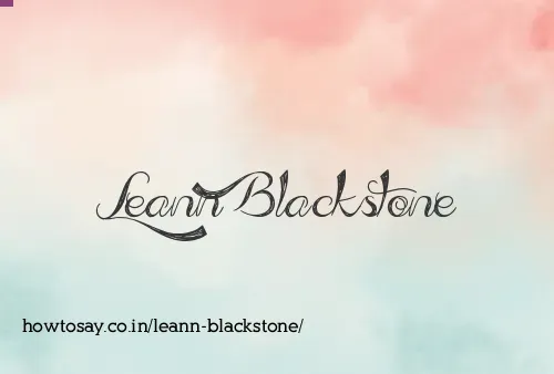 Leann Blackstone