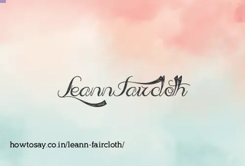Leann Faircloth