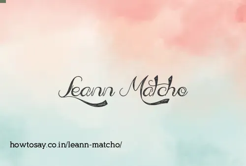 Leann Matcho