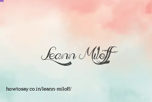 Leann Miloff