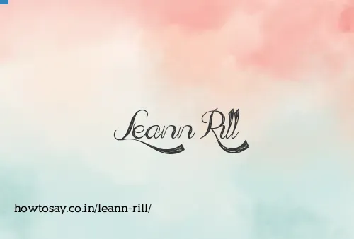 Leann Rill