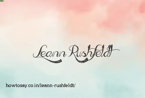 Leann Rushfeldt