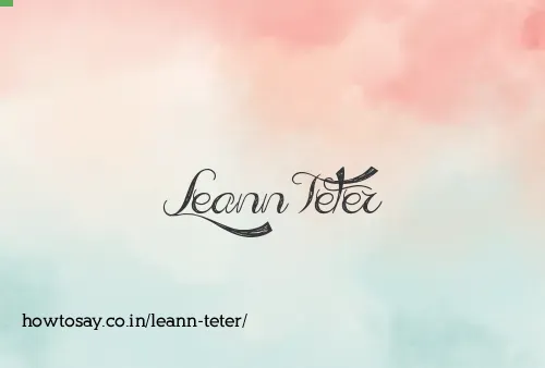 Leann Teter