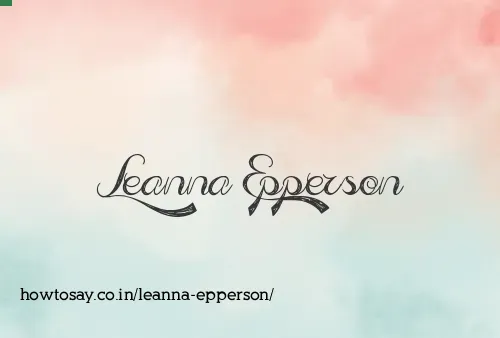 Leanna Epperson