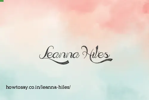 Leanna Hiles