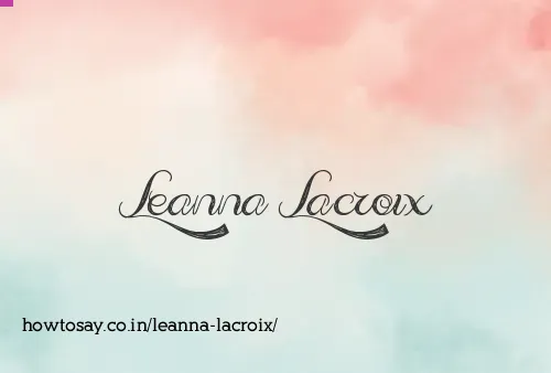 Leanna Lacroix