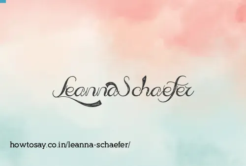 Leanna Schaefer
