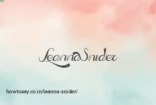 Leanna Snider