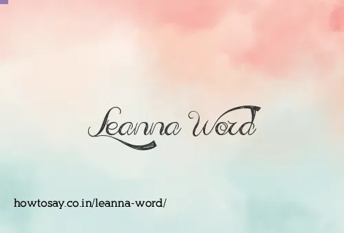 Leanna Word