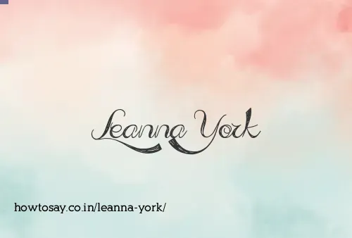 Leanna York