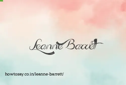 Leanne Barrett