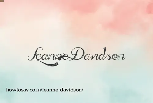 Leanne Davidson