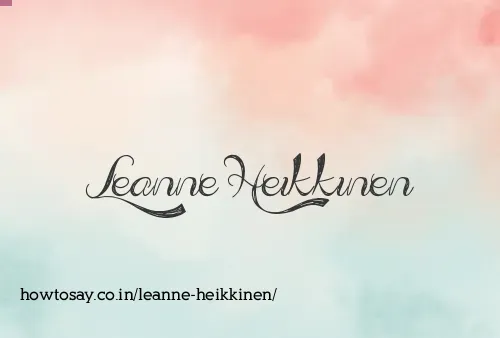 Leanne Heikkinen