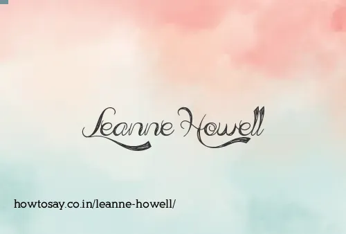 Leanne Howell