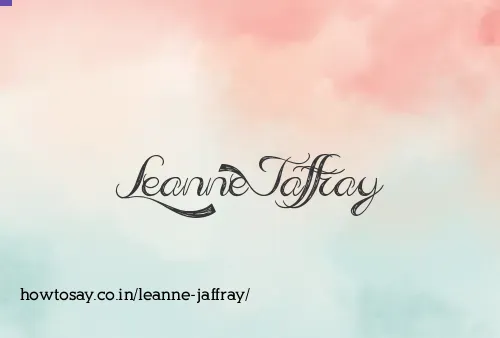 Leanne Jaffray