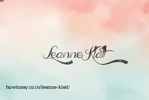 Leanne Klatt