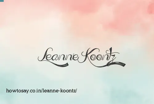 Leanne Koontz