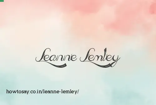 Leanne Lemley