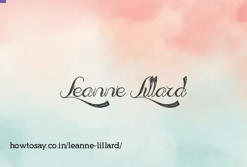 Leanne Lillard