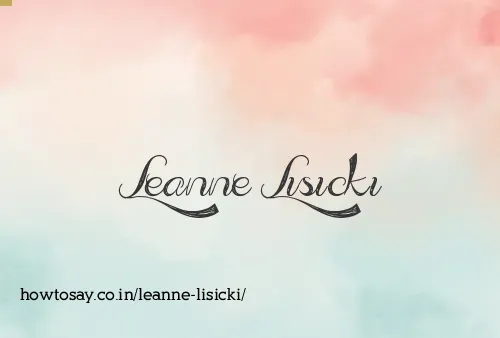 Leanne Lisicki