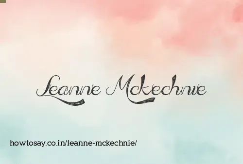 Leanne Mckechnie